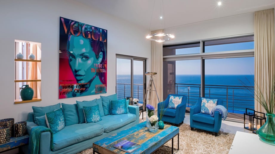 Villa Mar Azul - Living area and view